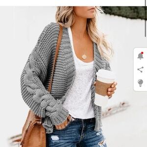 Chunky knit cardigan